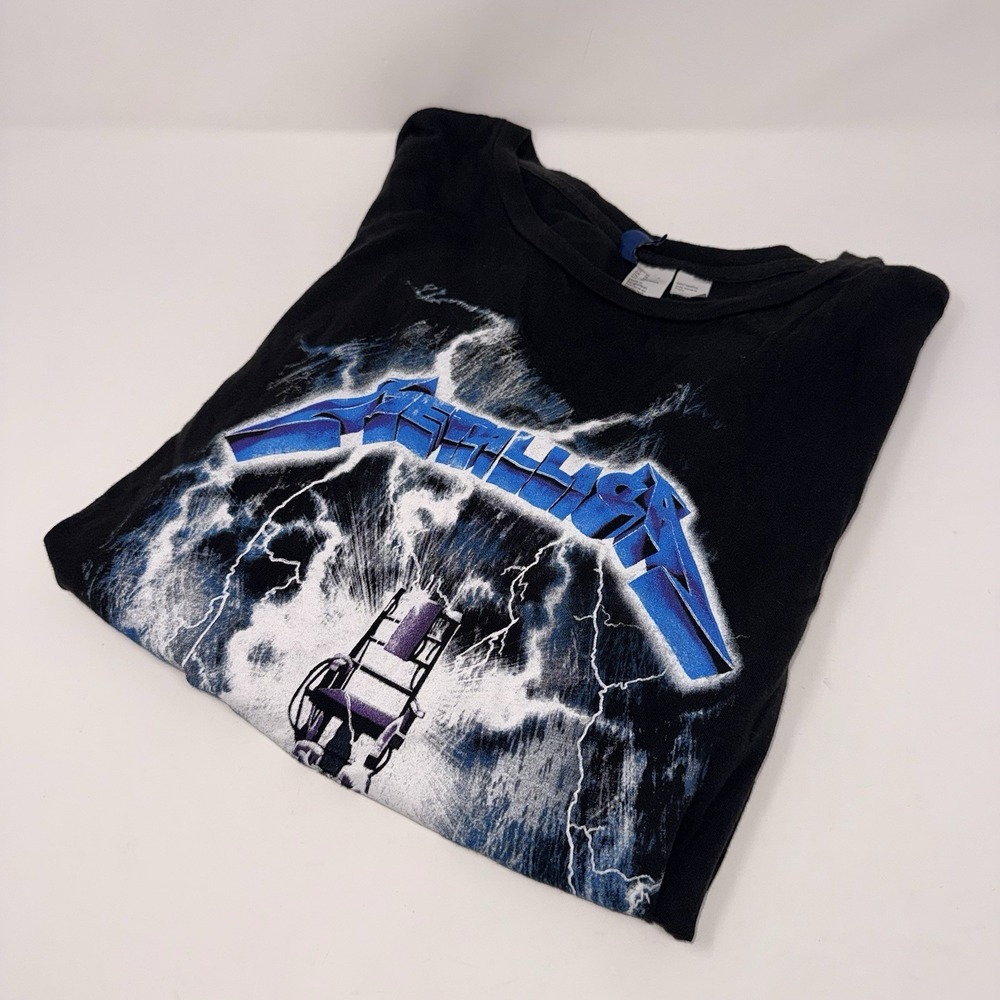 2017 Metallica! Ride The Lightning Medium T-Shirt Black